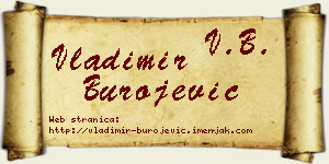 Vladimir Burojević vizit kartica